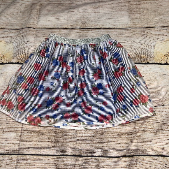 kidpik Other - 4/$20 Kidpik Scuba Stripe Floral Skirt